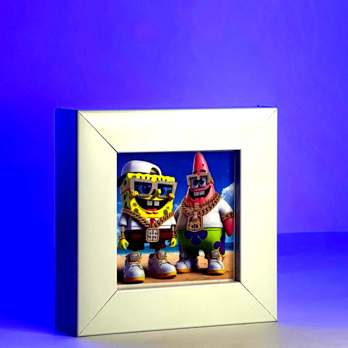 Spongbob & Patrick- Mini Desk Frame by Wall Diaries