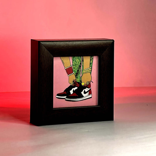 Sneaker Lady- Mini Desk Frame by Wall Diaries